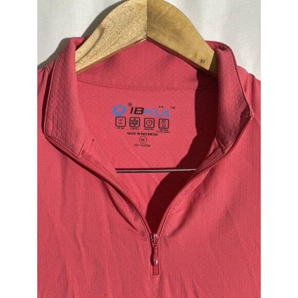 IBKUL 1/4 Zip Pullover Womens Medium UPF 50 Watermelon - Picture 5 of 8